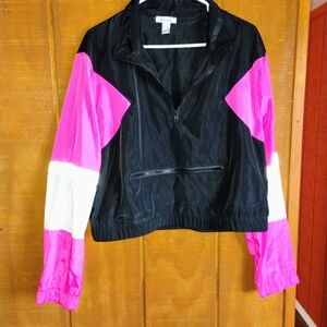 Women's Crop Top Windbreaker Y2K